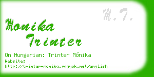 monika trinter business card