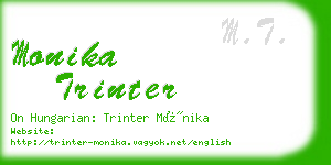 monika trinter business card